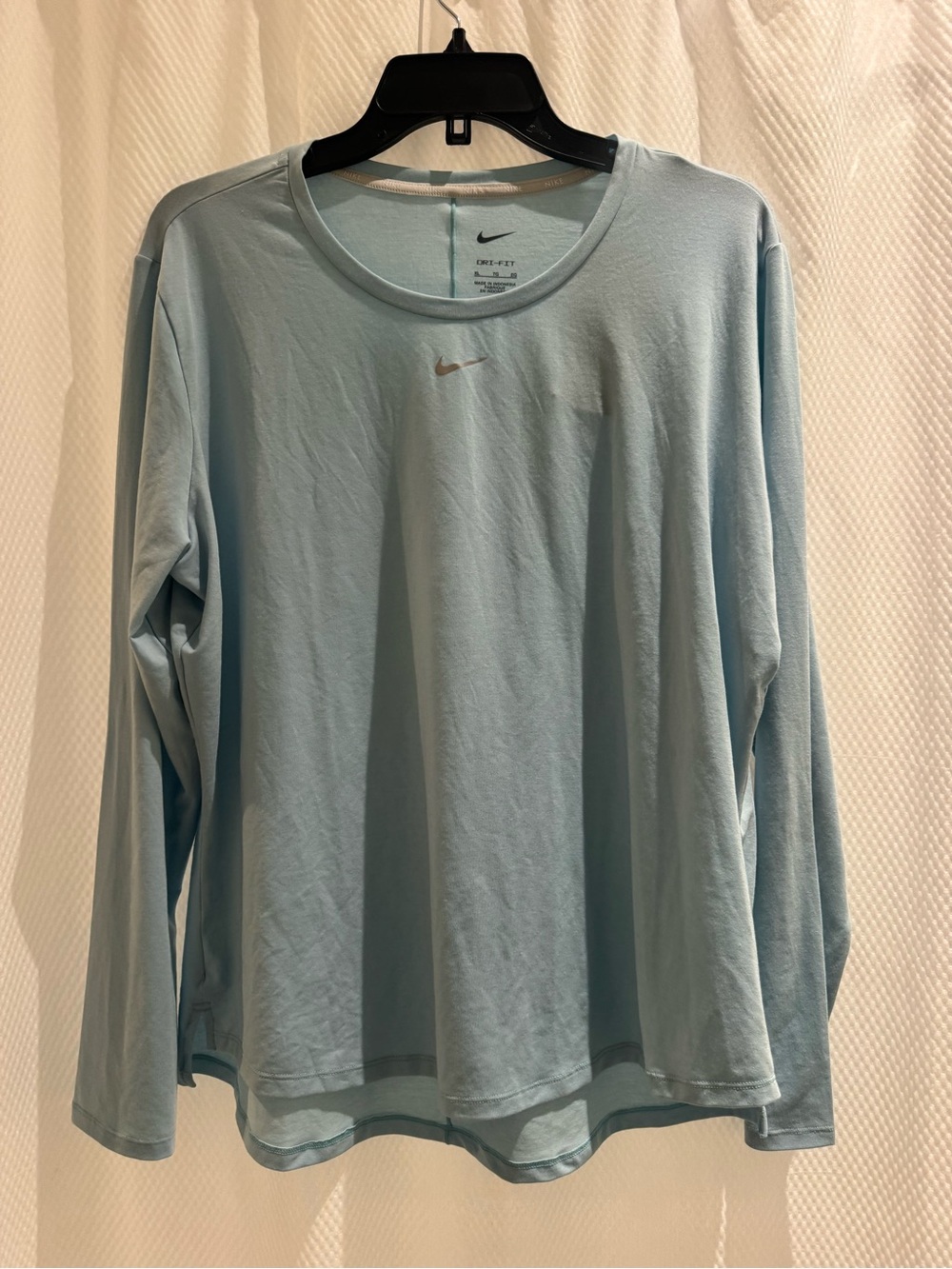 Nike Light Blue Long Sleeve Dri-FIT Top